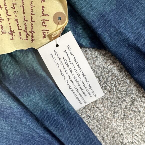 One World Live and Let Live Top M Hippie Chic Earthy Festival Artsy Boho Ombre - Picture 5 of 15